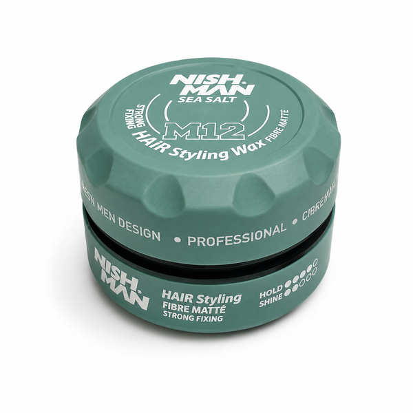 Паста для стилізації волосся матова з морською сіллю Nishman Hair Styling Matte Paste M12 100 мл (NMN-126-M12) NMN-126-M12 фото