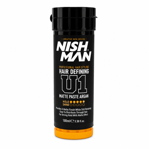 Паста матова для стилізації волосся Nishman Matte Paste Argan U1, туба 100 мл (NMN-208U1) NMN-208U1 фото