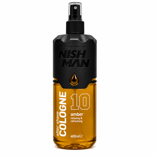 Одеколон-спрей після гоління NISHMAN №10 AMBER relaxing & refreshing 400 мл NMN-400-10 NMN-400-10 фото